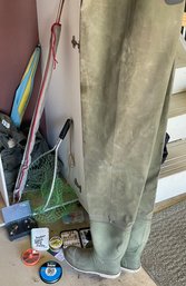 Fly Fishing Lot, Waders, Poles And More!