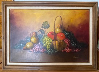 Framed Still Life Oil Painting