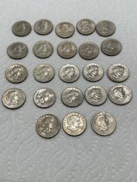 (25) 1979 Susan B. Anthony Silver Dollars