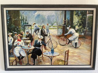 Bicycle Cafe Painting