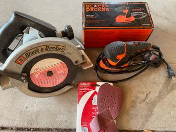 Black And Decker Sander And Black And Decker Mouse Detail Sander