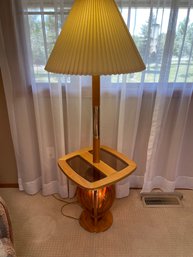 Brass And Glass Table Lamp