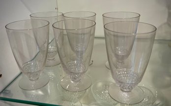 Six Cordial Glasses