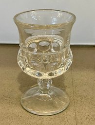 Vintage Cordial Indiana Glass Kings Crown Thumbprint Clear Glass