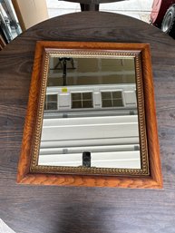 Antique Wood Framed Mirror