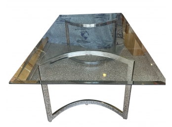 Glass Dining Room Table WChrome Base