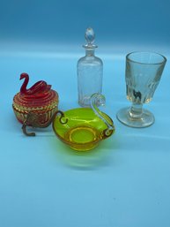 Vintage Glass Decanter Lot