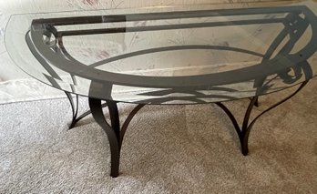 Demi Luna Glass Table