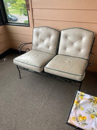 Vintage Metal Patio Loveseat