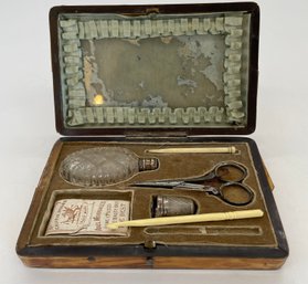 Antique Abel Morrall Needles And Antique Sewing Kit