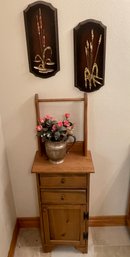 Small Accent Cabinet & Decor