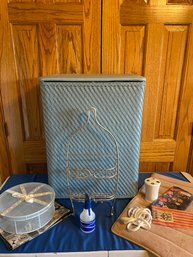 Retro Clothes Hamper And Shower Organizer