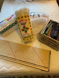 Large Wooden Embroidery Rack And Quilting Supplies