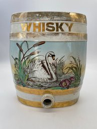 Antique Ceramic English Whisky Barrel