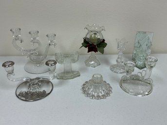 Glass Candlesticks