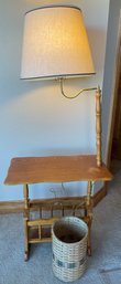 Vintage Magazine Lamp Table #2