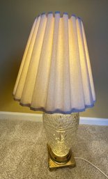 Glass And Brass Lamp