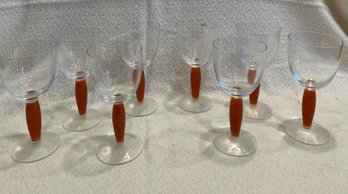 Rare Noritake Colorwave Raspberry Goblets From Poland