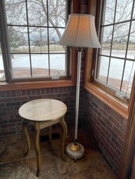 Side Table And Floor Lamp