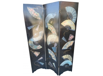 4 Panel Wooden Folding Screen