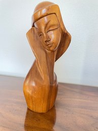 Wooden Carving Of Woman/Madonna