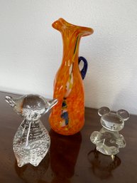 Lafiore Glass Bud Vase And Glass Decor