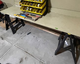Work Bench With Sawhorses