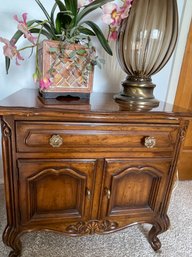 Drexel End Table And Decor