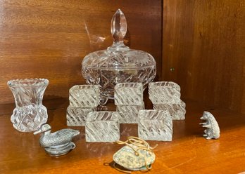 Crystal Candy Dish And More