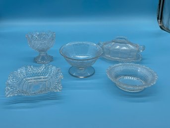 Assorted Glass Candy Bowls