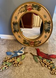 Floral And Bird Wall Decor