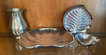 Pewter And Silver-plate Serving Wares