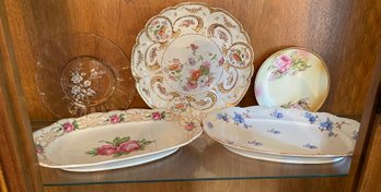 Antique China Serving Plates And Platters