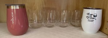 Stemless Wine Glasses & Wine To Go Cups