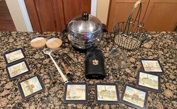 Vintage Penguin Ice Bucket And Fun Barware