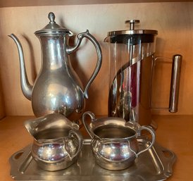 Pewter Coffee Service