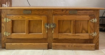 Vintage White Clad Ice Box Coffee Table