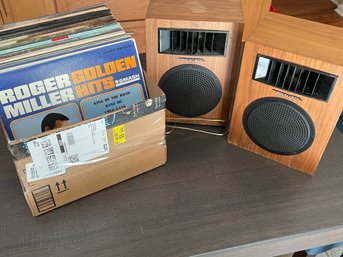 More LP Records And Set Of Speakers