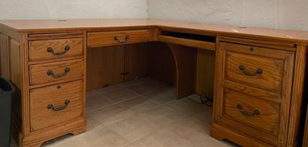 Oak Desk With Return