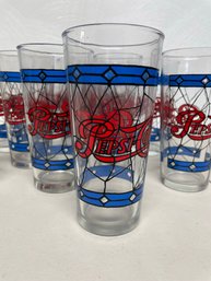 Classic Pepsi Cola High Ball Glasses