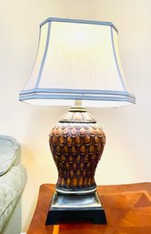 Decorative Carved Wood Lamp