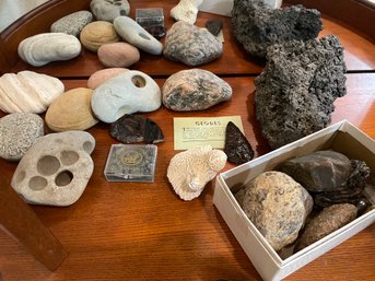 Collection Of Geodes And Rocks