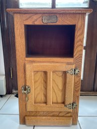 White Clad Ice Box End Table