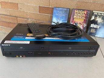 Sony VHS/DVD Player And Remote