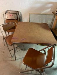 Vintage Card Table And Chairs