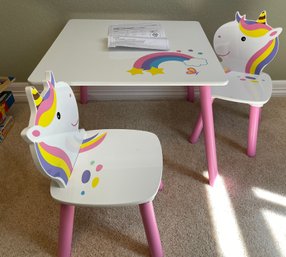 Unicorn Table & Chairs