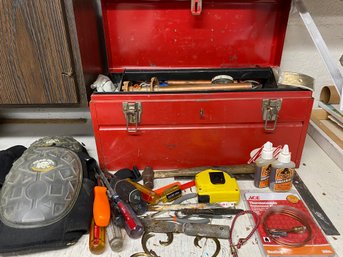 Malco Tool Box And Assorted Tools