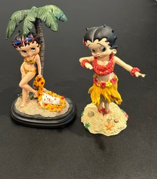 Betty Boop Beach Themed Figurines