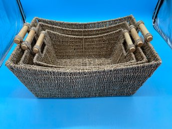 Nesting Seagrass Basket Lot #2