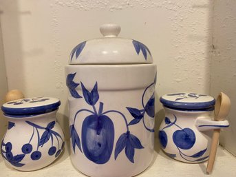 Canister And Spice Jar Set